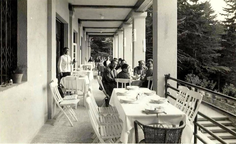 Sljeme. Lječilište Brestovac 1933. godine- ručak